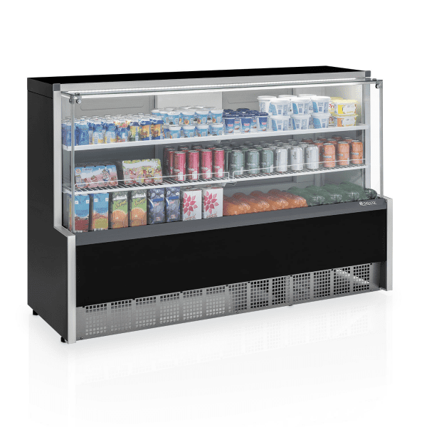 Vitrine refrigerada universal - 1 placa fria - Preto